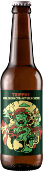 Bouteille de bière artisanale Trippin Double Neipa Brasserie Hoppy Road