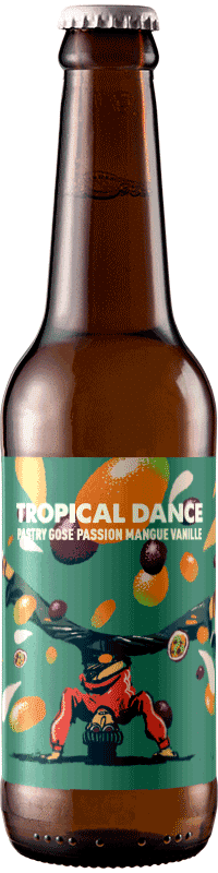 Bouteille de bière artisanale Tropical Dance Pastry Gose Brasserie Hoppy Road