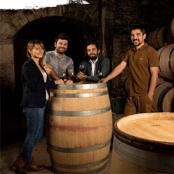 Equipe du Domaine Deliance à Givry en Bourgogne