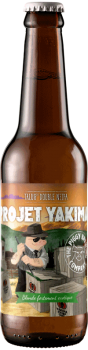 Bouteille de bière Projet Yakima Double NEIPA Brasserie Piggy Brewing Company