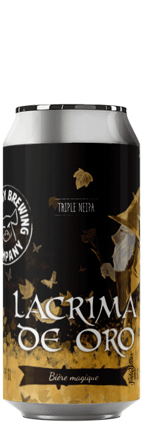 Canette de bière Lacrima de Oro Triple NEIPA Brasserie Piggy Brewing Company