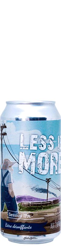 Canette de bière Less Is More Session IPA Brasserie Piggy Brewing Company