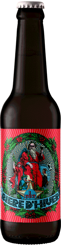 Bouteille de Bière d'Hiver de Noel brasserie La Débauche