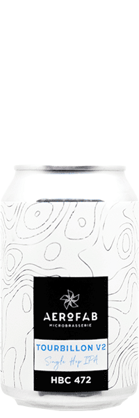Canette de bière Tourbillon Single Hop IPA brasserie aerofab