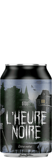 Canette de bière Stout L'heure Noire Brasserie Piggy Brewing Company