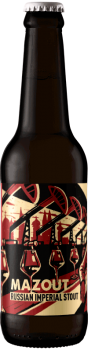 Bouteille de bière artisanale Mazzout Imperial Stout Brasserie Hoppy Road