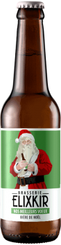 bouteille de biere de noel artisanale nos meilleurs voeux biere brasserie elixkir