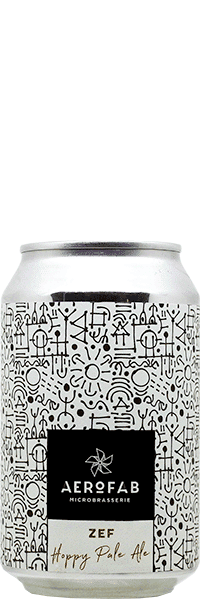 Canette de bière Zef Hoppy Pale Ale brasserie aerofab
