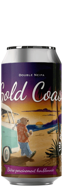 Canette de bière Gold Coast Double NEIPA Brasserie Piggy Brewing Company