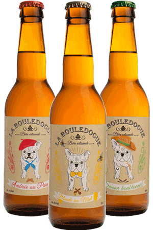Coffret de bières artisanales Bio La Bouledogue