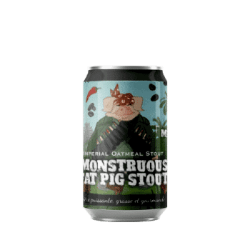 Bouteille de bière Monstruous Fat Pig Stout Brasserie Piggy Brewing Company