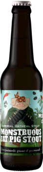 Bouteille de bière Monstruous Fat Pig Stout Brasserie Piggy Brewing Company