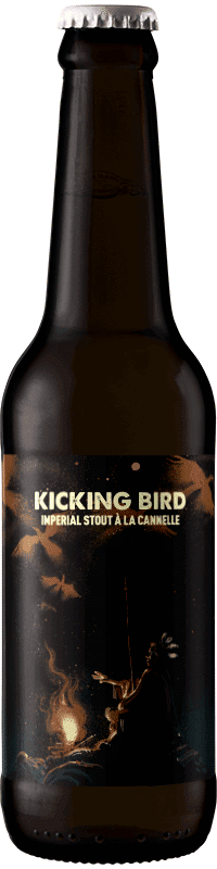 Biere artisanale Kicking Bird Imperial Stout Canelle Brasserie Hoppy Road