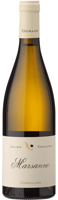 Bouteille de vin Marsanne du Domaine Julien Cécillon