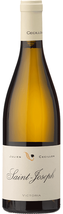 Bouteille de vin Saint Jospeh Blanc Victoria du Domaine Julien Cécillon