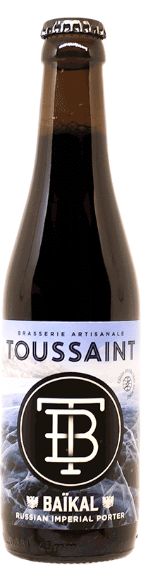 Bouteille de bière Baikal Imperial Porter brasserie Toussaint