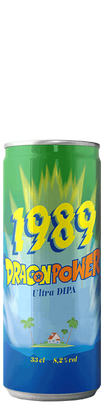 Canette de bière Dragon Power DIPA Brasserie 1989 Brewing