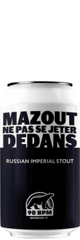 Bière Mazout Imperial Stout brasserie 90 BPM