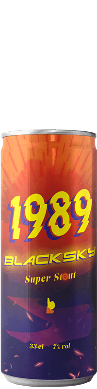 Canette de bière Dragon Power India Stout Brasserie 1989 Brewing