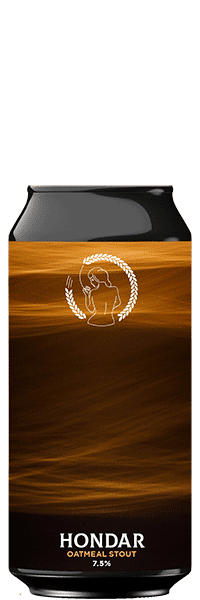 Canette de bière HONDAR Oatmeal Stout Brasserie La Superbe