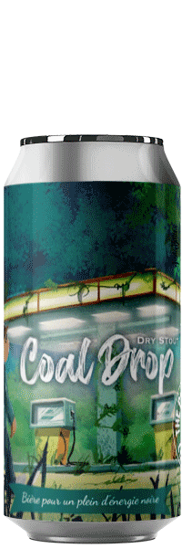 Canette de bière Coal Drop Dry Stout Brasserie Piggy Brewing