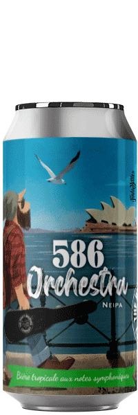 Canette de bière 586 orchestra neipa Brasserie Piggy Brewing