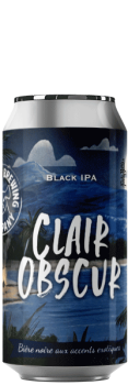 Canette de bière Clair Obscur Black IPA Brasserie Piggy Brewing