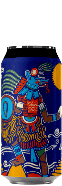 Canette de bière artisanale Nezahualcoyotl Blanche houblonnée Brasserie Hoppy Road