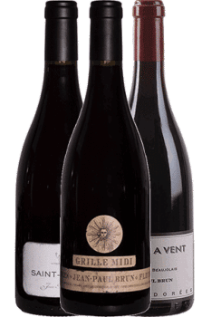 Bouteille de vins du coffret Découverte de Jean-Paul Brun du Domaine des Terres dorées