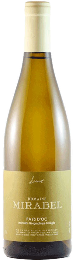 Bouteille de vin Le Loriot Pays d'Oc du Domaine Mirabel