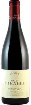 Bouteille de vin Pic Saint Loup Les Eclats du Domaine Mirabel