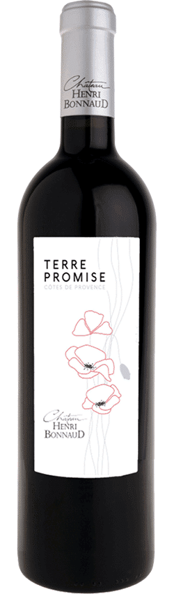Bouteille de vin Côtes de Provence Terre Promise Rouge du Château Henri Bonnaud