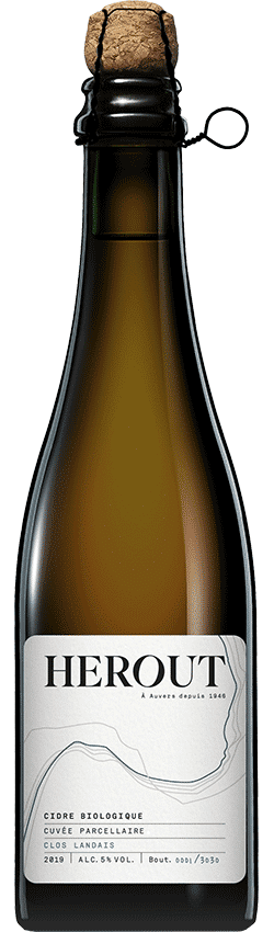 Bouteille de cidre artisanal Brut Cuvée Parcellaire Clos Landais de la Maison Hérout