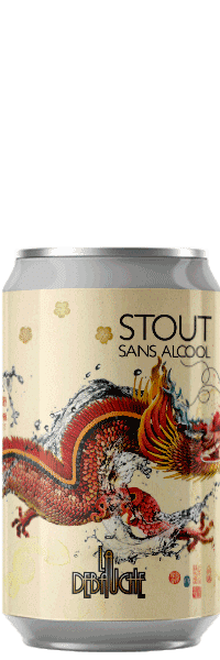 Canette de Stout sans alcool de la brasserie La Débauche