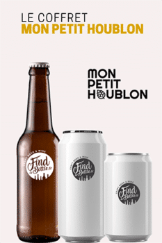 Bouteilles et canettes de bière du coffret la sélection de Mon Petit Houblon