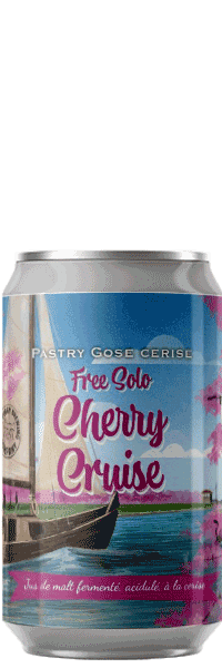 Canette de bière Free Solo Cherry Cruise Gose Cerise Piggy Brewing Company