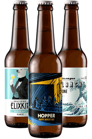 Coffret bières blanches Brasseries artisanales françaises