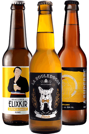 Coffret bières blondes Brasseries artisanales françaises