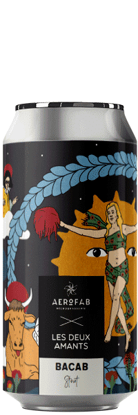Canette de bière Bacab Stout brasserie aerofab
