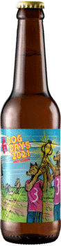 Bouteille de bière artisanale dog days 2021 Brasserie 3ienchs
