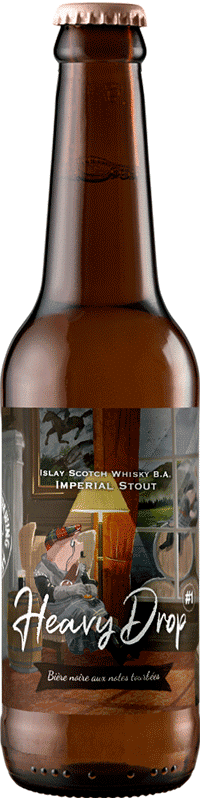 Bouteille de bière heavy drop 2 imperial stout ba whisky Brasserie Piggy Brewing CompanyBouteille de bière Casa Nera imperial stout ba whisky Brasserie Piggy Brewing Company