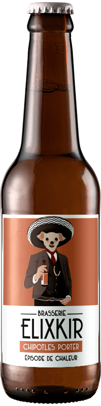 Bière Artisanale Épisode de Chaleur Chipotles Porter Brasserie Elixkir