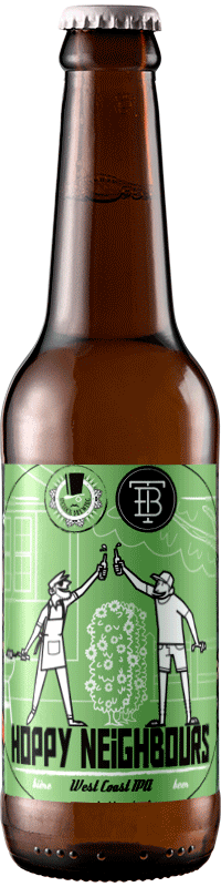 hoppy neighbours bouteille 33cl brasserie toussaint