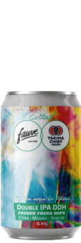 le feu sous la glace canette 33cl brasserie Fauve et yakima chief