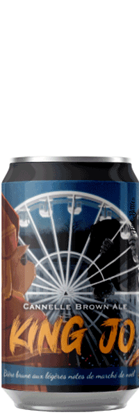 king jo brown ale canette 44cl brasserie piggy brewing company