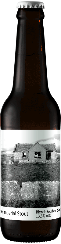 Russian imperial stout Blend Bourbon 26 Mois / Whisky Tourbé 10 Mois brasserie popihn