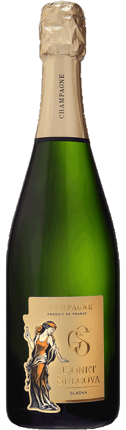 champagne cuvée sladka demi sec gonet sulcova
