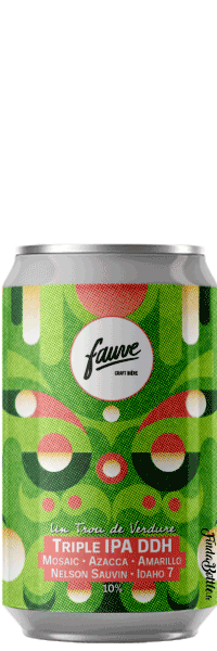 un trou de verdure triple ipa ddh canette brasserie Fauve