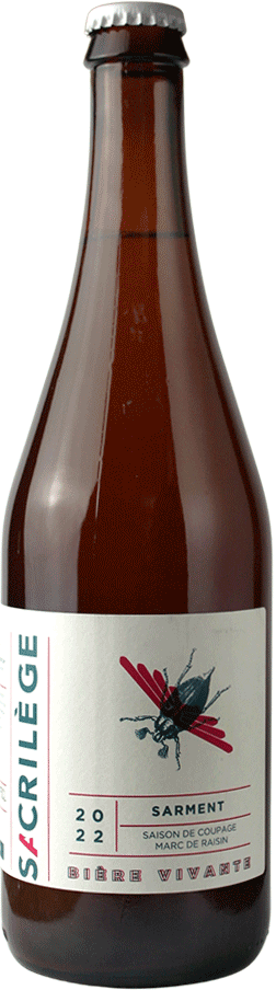 bouteille bière artisanale sarment saison coupage brasserie Sacrilège