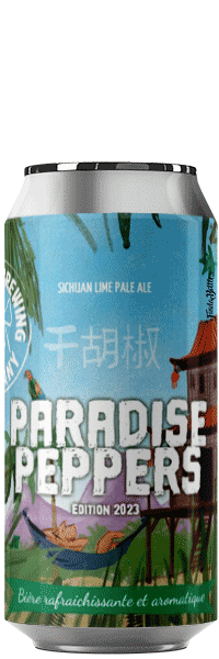 Canette de bière Paradise Pepper pale ale Brasserie Piggy Brewing Company